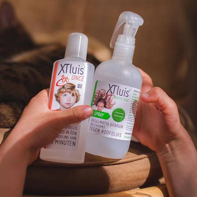 Een krachtig duo tegen hoofdluis. XT luis Once en Protect & Go